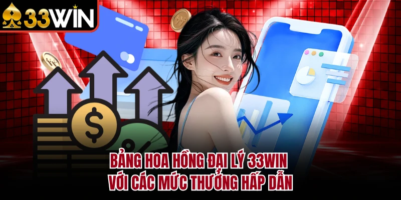 Bảng hoa hồng đại lý 33Win với các mức thưởng hấp dẫn