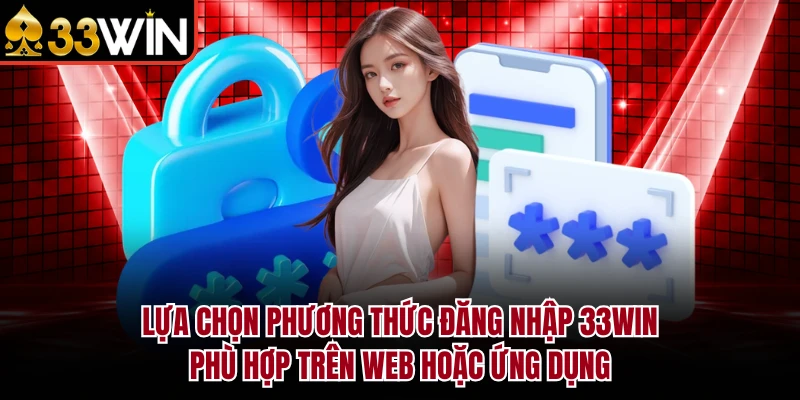 Lựa chọn phương thức đăng nhập 33Win phù hợp trên web hoặc ứng dụng